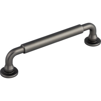 Top Knobs, Serene, Lily, 5 1/16" (128mm) Straight Pull, Ash Gray - alt view