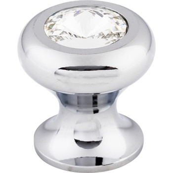 Top Knobs, Serene, Hayley, 15/16" Round Knob, Polished Chrome