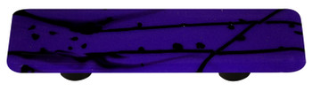 Aquila Art Glass, Mardi Gras, 3" Straight Pull, Black and Cobalt Blue