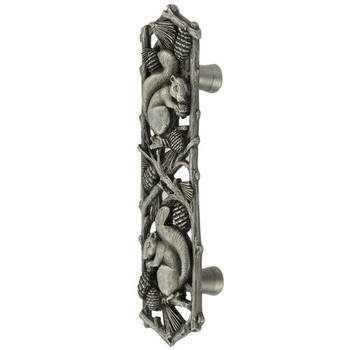 Notting Hill, Woodland, Grey Squirrel, 3" Vertical Pull, Antique Pewter