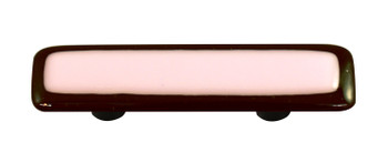 Aquila Art Glass, Borders, 3" Straight Pull, Black Border Petal Pink