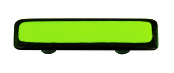 Aquila Art Glass, Borders, 3" Straight Pull, Black Border Spring Green