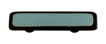 Aquila Art Glass, Borders, 3" Straight Pull, Black Border Powder Blue