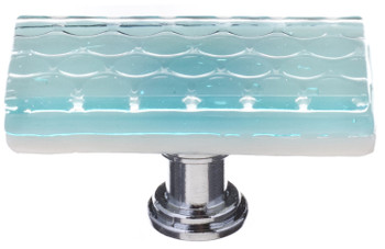 Sietto, Texture, Honeycomb, 2" Rectangle Knob, Light Aqua