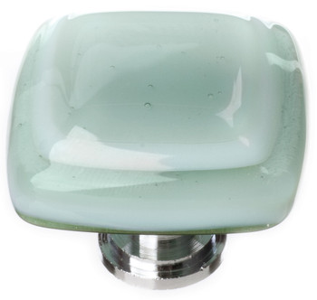 Sietto, Reflective, Stratum, 1 1/4" Square Knob, Spruce Green