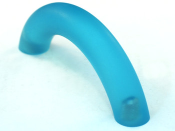 Cal Crystal, Exxel, 3" Curved Pull, Frost Caribbean Blue