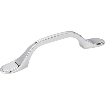 Elements, Kenner, 3" Curved Pull, Polished Chrome