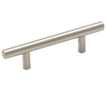 Amerock, Bar Pulls, 3" Bar Pull, Sterling Nickel