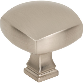 Jeffrey Alexander, Audrey, 1 3/8" Square Knob, Satin Nickel