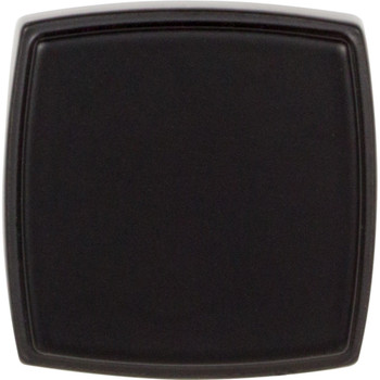 Jeffrey Alexander, Renzo, 1 1/4" Square Knob, Matte Black - alternate view 1