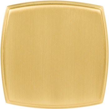 Jeffrey Alexander, Renzo, 1 3/4" Square Knob, Brushed Gold - alternate view 1