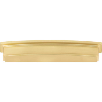 Jeffrey Alexander, Renzo, 6 5/16" (160mm) Cup Pull, Brushed Gold - alternate view 1