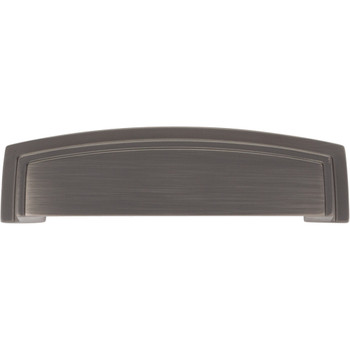 Jeffrey Alexander, Renzo, 3 3/4" (96mm) Cup Pull, Brushed Pewter - alternate view 1