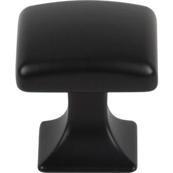 Top Knobs, Transcend, Contour, 1 1/8" Square Knob, Flat Black