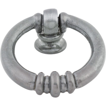 Top Knobs, Tuscany, Newton, 1 1/2" Ring Pull, Pewter Light