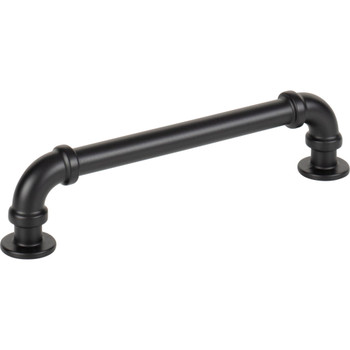 Atlas Homewares, Steam Punk, 5 1/16" (128mm) Straight Pull, Matte Black - alt view