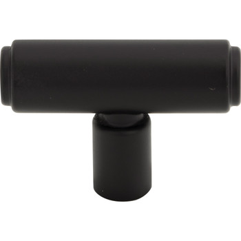 Top Knobs, Regent's Park, Clarence, 2" T-Knob, Flat Black