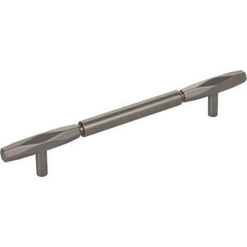 Top Knobs, Regent's Park, Kingsmill, 6 5/16" (160mm) Bar Pull, Ash Gray - alt view