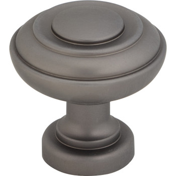 Top Knobs, Regent's Park, Ulster, 1 1/4" Round Knob, Ash Gray