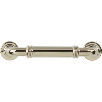 Top Knobs, Morris, Cranford, 3 3/4" (96mm) Straight Pull, Polished Nickel - alt view 1