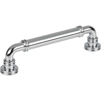 Top Knobs, Morris, Cranford, 5 1/16" (128mm) Straight Pull, Polished Chrome - alt view 1