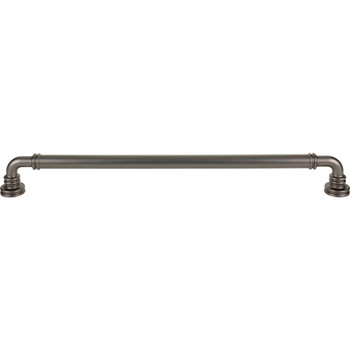 Top Knobs, Morris, Cranford, 18" Straight Appliance Pull, Ash Gray