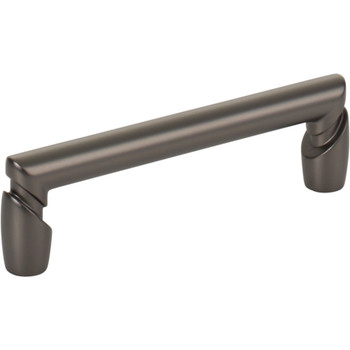 Top Knobs, Morris, Florham, 3 3/4" (96mm) Straight Pull, Ash Gray - alt view 1