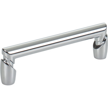 Top Knobs, Morris, Florham, 3 3/4" (96mm) Straight Pull, Polished Chrome - alt view 1