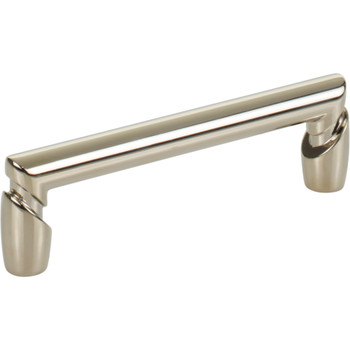 Top Knobs, Morris, Florham, 3 3/4" (96mm) Straight Pull, Polished Nickel - alt view 1