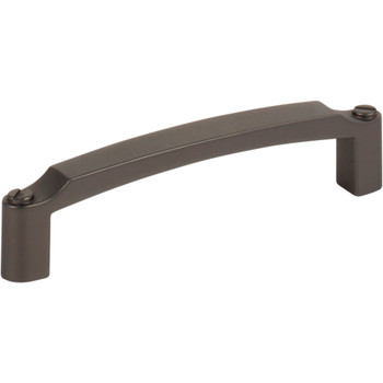 Top Knobs, Morris, Haddonfield, 3 3/4" (96mm) Curved Pull, Ash Gray - alt view 1