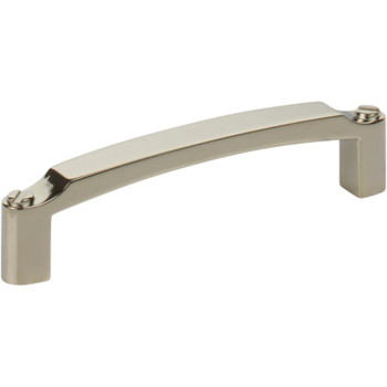 Top Knobs, Morris, Haddonfield, 3 3/4" (96mm) Curved Pull, Polished Nickel - alt view 1