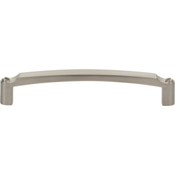 Top Knobs, Morris, Haddonfield, 5 1/16" (128mm) Curved Pull, Brushed Satin Nickel