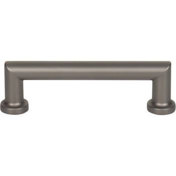 Top Knobs, Morris, Morris, 3 3/4" (96mm) Straight Pull, Ash Gray