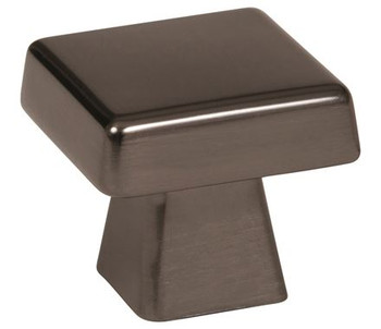 Amerock, Blackrock, 1 3/16" (30mm) Square Knob, Gunmetal