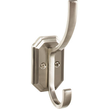 Top Knobs, Ryland Hooks, Emerald 6 1/4" Hook, Brushed Satin Nickel