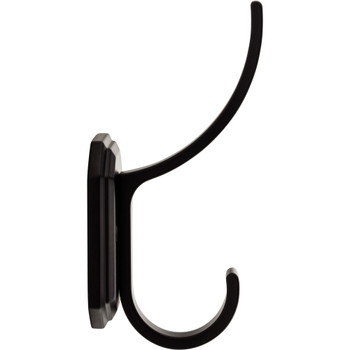 Top Knobs, Ryland Hooks, Emerald 6 1/4" Hook, Flat Black - alt view