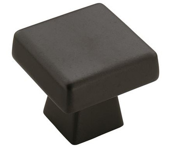 Amerock, Blackrock, 1 1/2" (38mm) Square Knob, Black Bronze