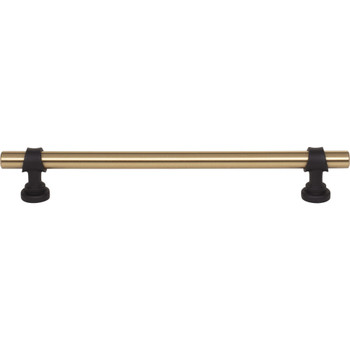 Top Knobs, Dakota, Bit, 7 9/16" (192mm) Bar Pull, Honey Bronze and Flat Black