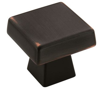 Amerock, Blackrock, 1 1/2" (38mm) Square Knob, Oil Rubbed Bronze