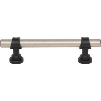 Top Knobs, Dakota, Bit, 3 3/4" (96mm) Bar Pull, Pewter Antique and Flat Black