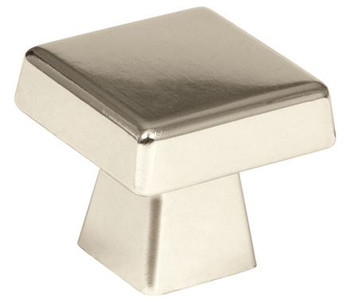 Amerock, Blackrock, 1 1/2" (38mm) Square Knob, Polished Nickel