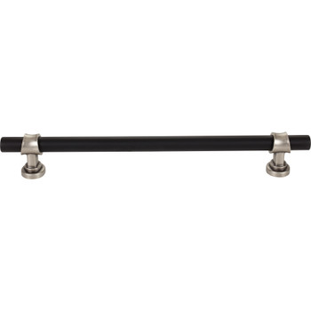 Top Knobs, Dakota, Bit, 18" Bar Appliance Pull, Flat Black and Pewter Antique