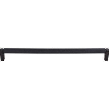 Top Knobs, Bar Pulls, Amwell, 18" Straight Appliance Pull, Flat Black