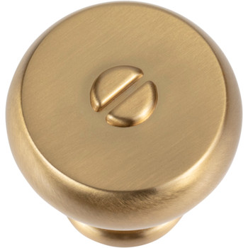 Atlas Homewares, Everitt, 1 3/16" Round Knob, Warm Brass - alt view