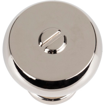 Atlas Homewares, Everitt, 1 3/16" Round Knob, Polished Nickel - alt view