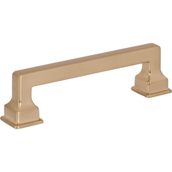 Atlas Homewares, Erika, 3 3/4" (96mm) Straight Pull, Warm Brass - alt view