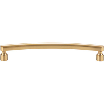 Atlas Homewares, Lennox, 6 5/16" (160mm) Curved Pull, Warm Brass