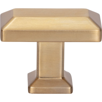 Atlas Homewares, Sweetbriar Lane, 1 3/8" Rectangle Knob, Warm Brass