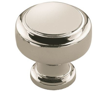 Amerock, Highland Ridge, 1 3/16" Round Knob, Polished Nickel