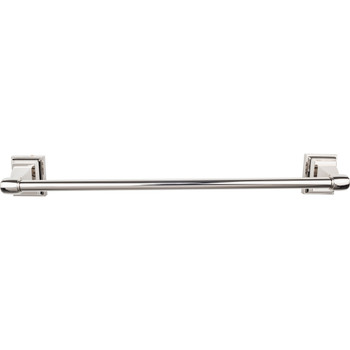 Top Knobs, Stratton Bath, 20" Towel Bar, Polished Nickel